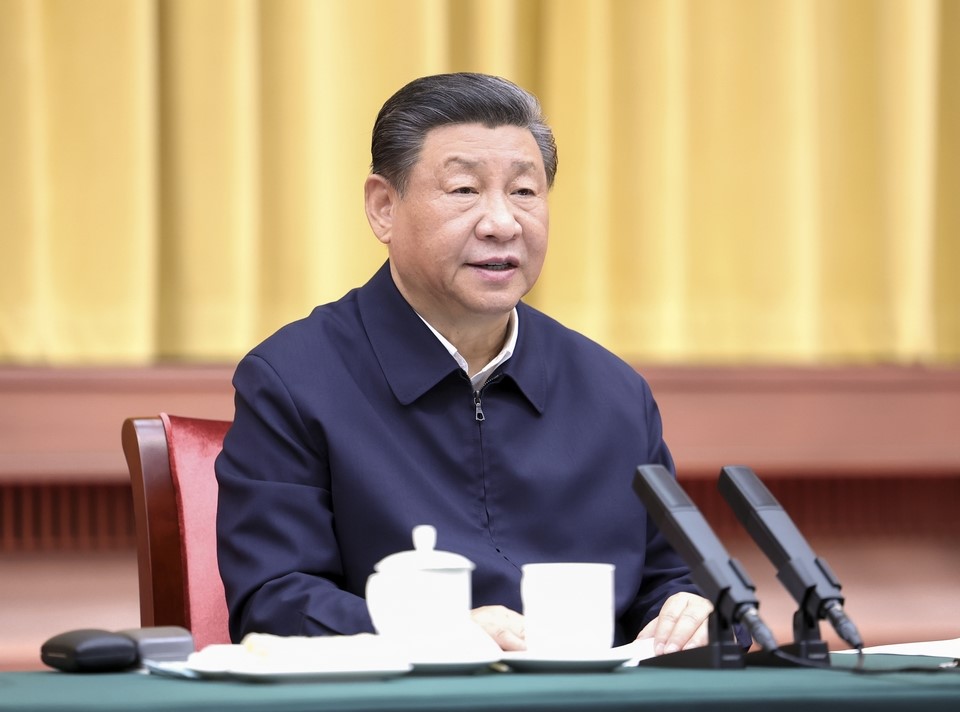 2024年3月20日下午，中共中央總書記、國家主席、中央軍委主席習(xí)近平在湖南省長沙市主持召開新時代推動中部地區(qū)崛起座談會并發(fā)表重要講話。新華社記者 鞠鵬 攝 