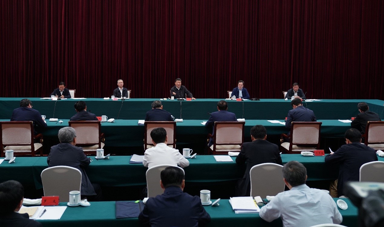 2019年5月20日至22日，中共中央總書記、國家主席、中央軍委主席習(xí)近平在江西考察，主持召開推動中部地區(qū)崛起工作座談會并發(fā)表重要講話。新華社記者 謝環(huán)馳 攝 